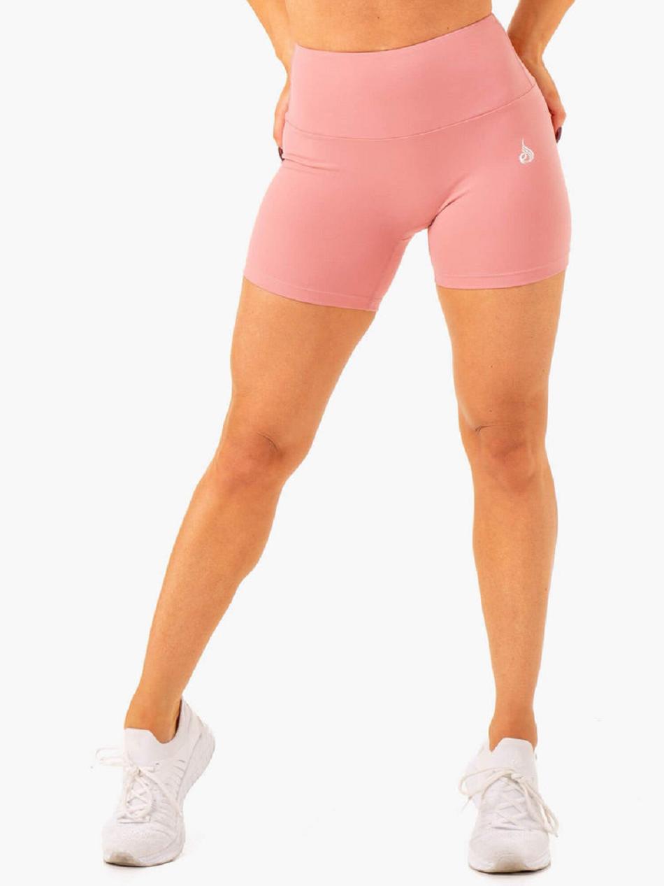 Pink Women's Ryderwear Vital Mid Length Shorts Scrunch Bum | 48GA35568