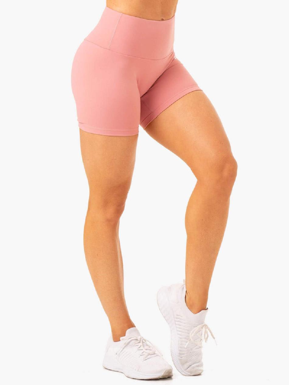 Pink Women's Ryderwear Vital Mid Length Shorts Scrunch Bum | 48GA35568