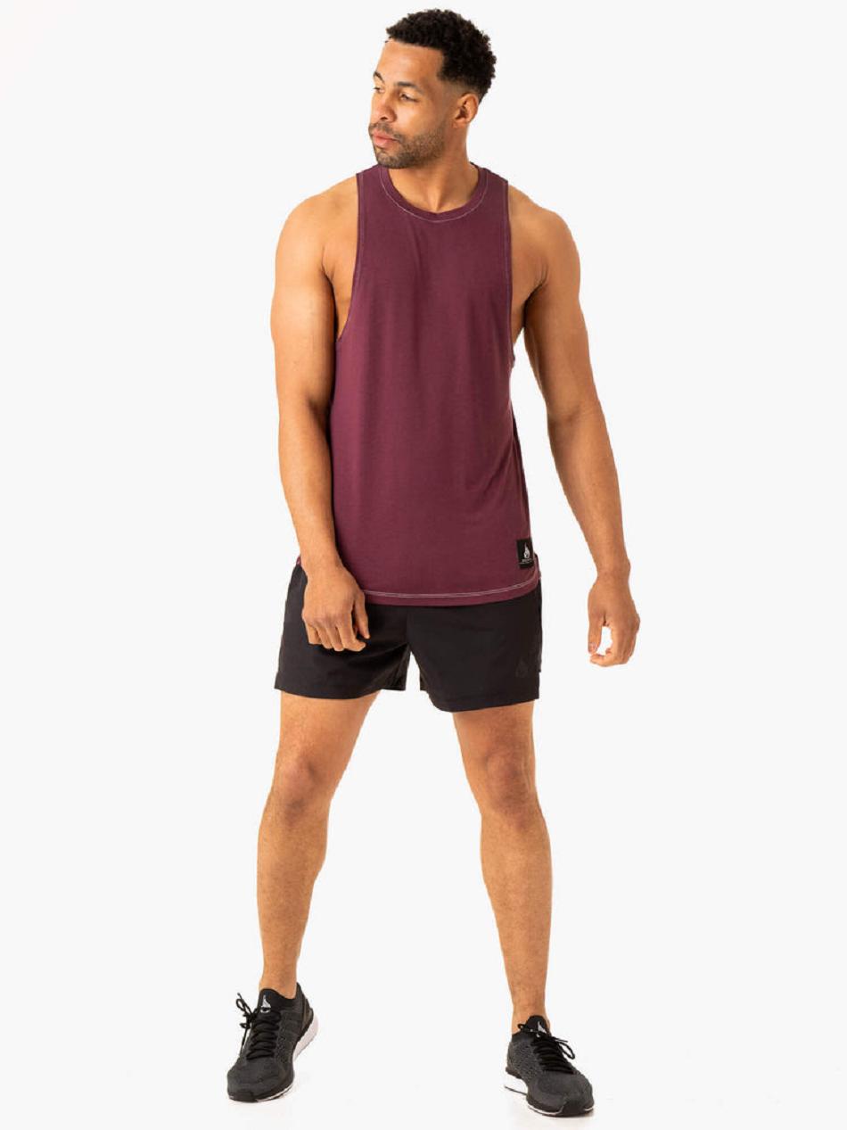 Purple Men's Ryderwear Vital Baller Tanks | 83YH83560