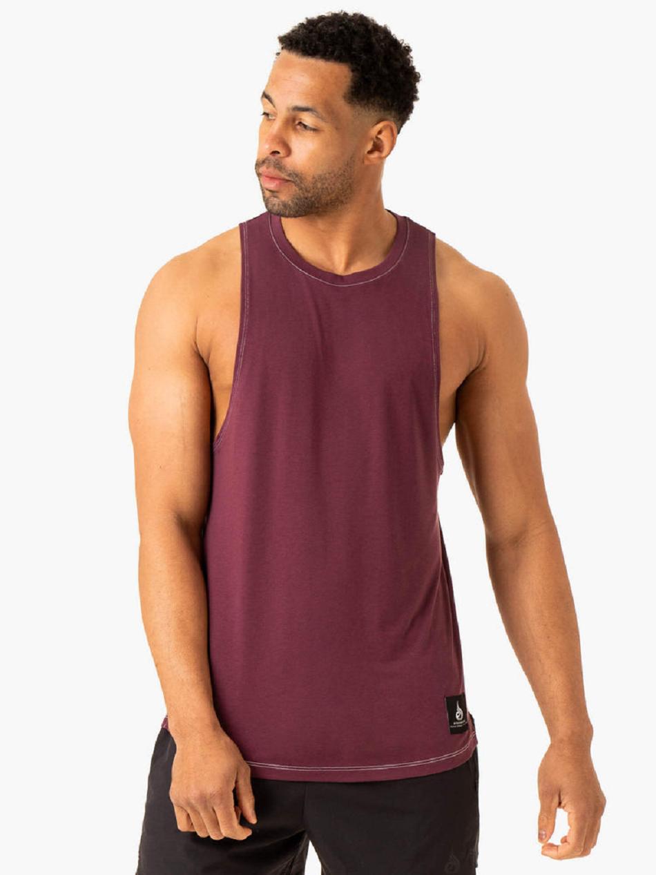 Purple Men\'s Ryderwear Vital Baller Tanks | 83YH83560