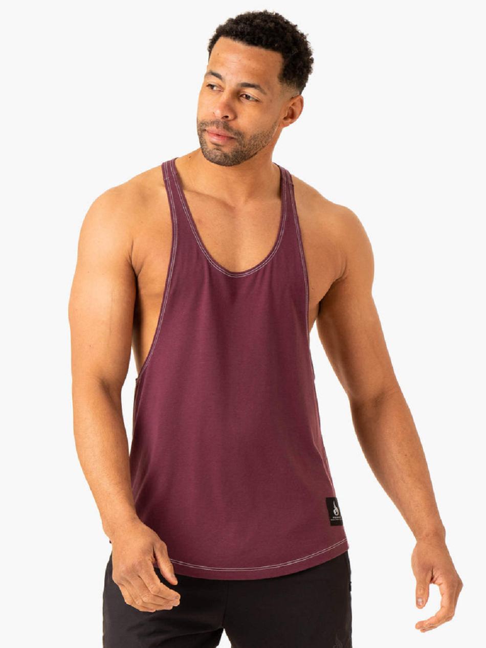 Purple Men\'s Ryderwear Vital Stringer T-Back Tanks | 144J29310