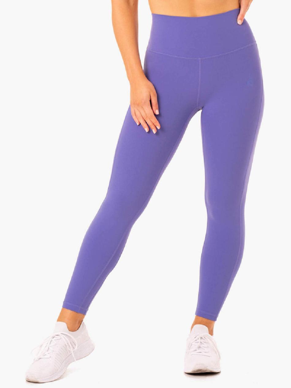 Purple Women\'s Ryderwear NKD Align Leggings | 134F21578