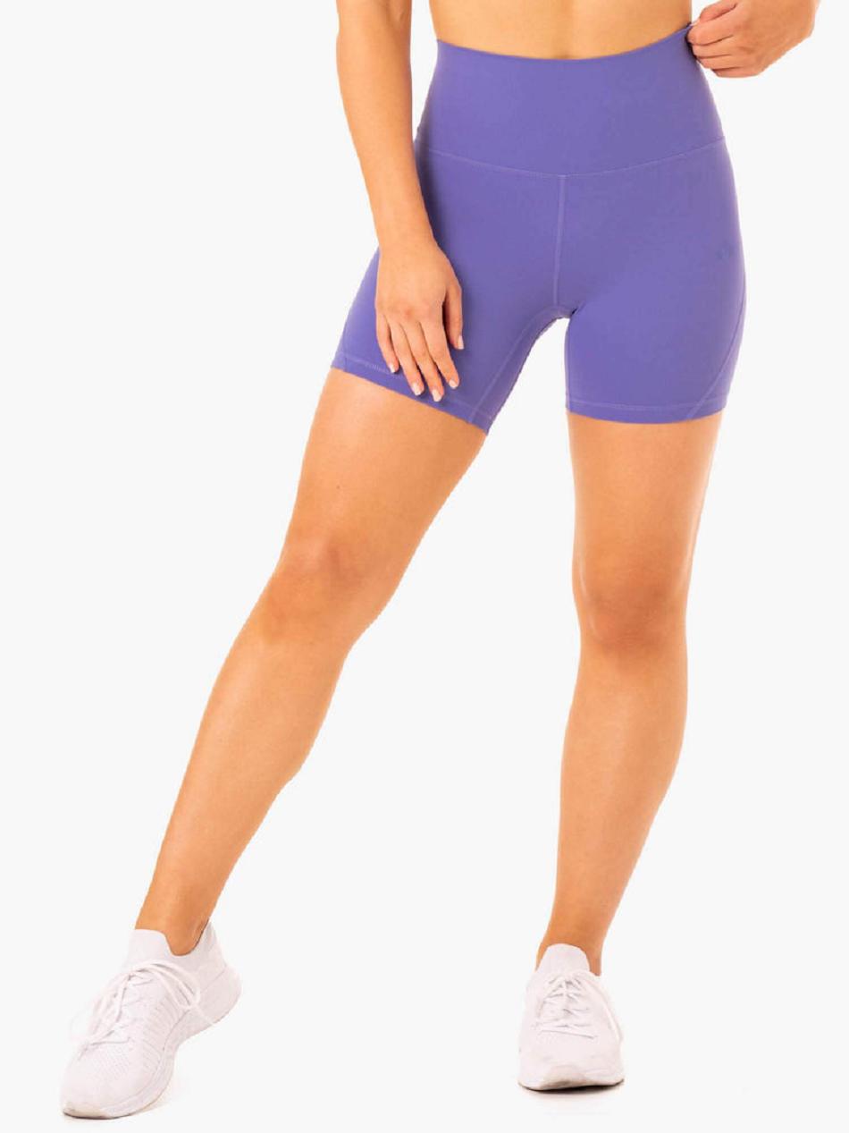 Purple Women\'s Ryderwear NKD Align Shorts | 51RC60838