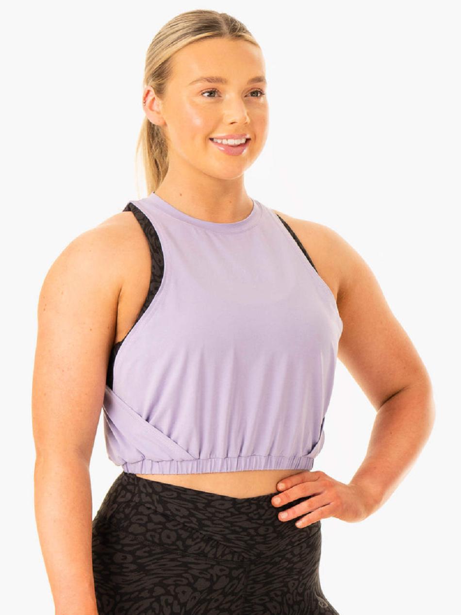 Purple Women's Ryderwear Rotation Tank Top | 5G6263155