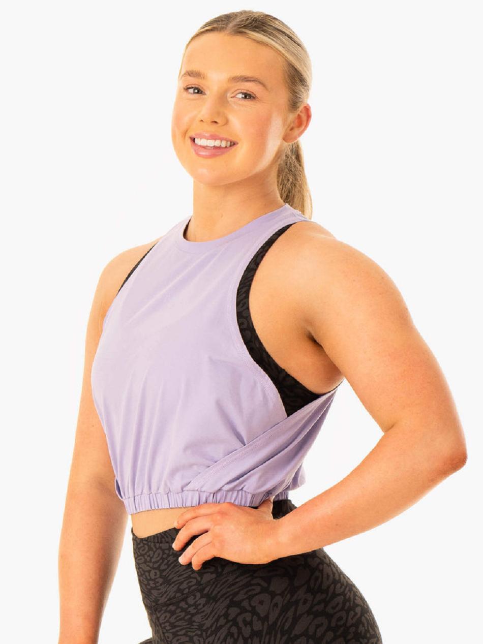 Purple Women's Ryderwear Rotation Tank Top | 5G6263155