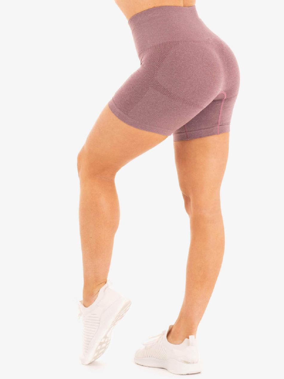 Purple Women's Ryderwear Seamless Staples Shorts | DF4796106