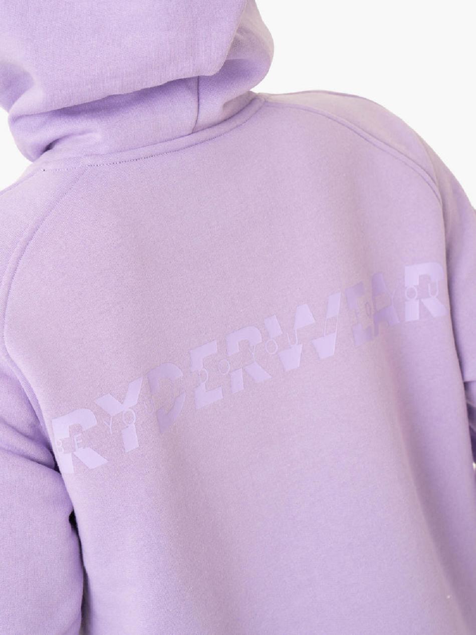 Purple Women's Ryderwear Sideline Hoodie Trackset | 137IV53185