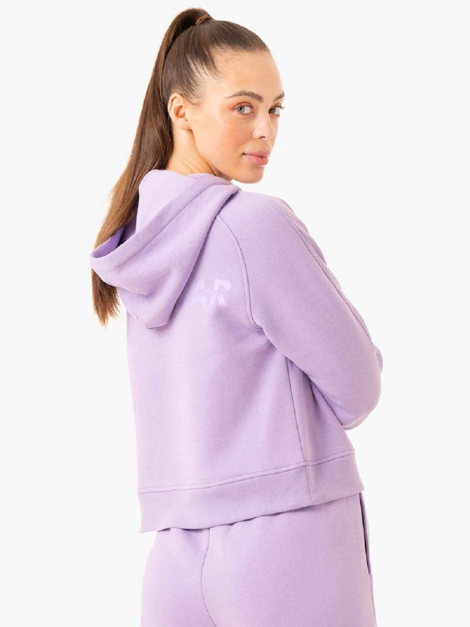 Purple Women's Ryderwear Sideline Hoodie Trackset | 137IV53185