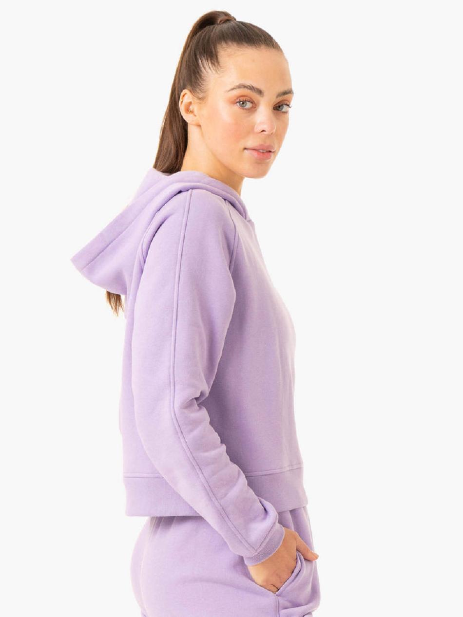 Purple Women's Ryderwear Sideline Hoodie Trackset | 137IV53185