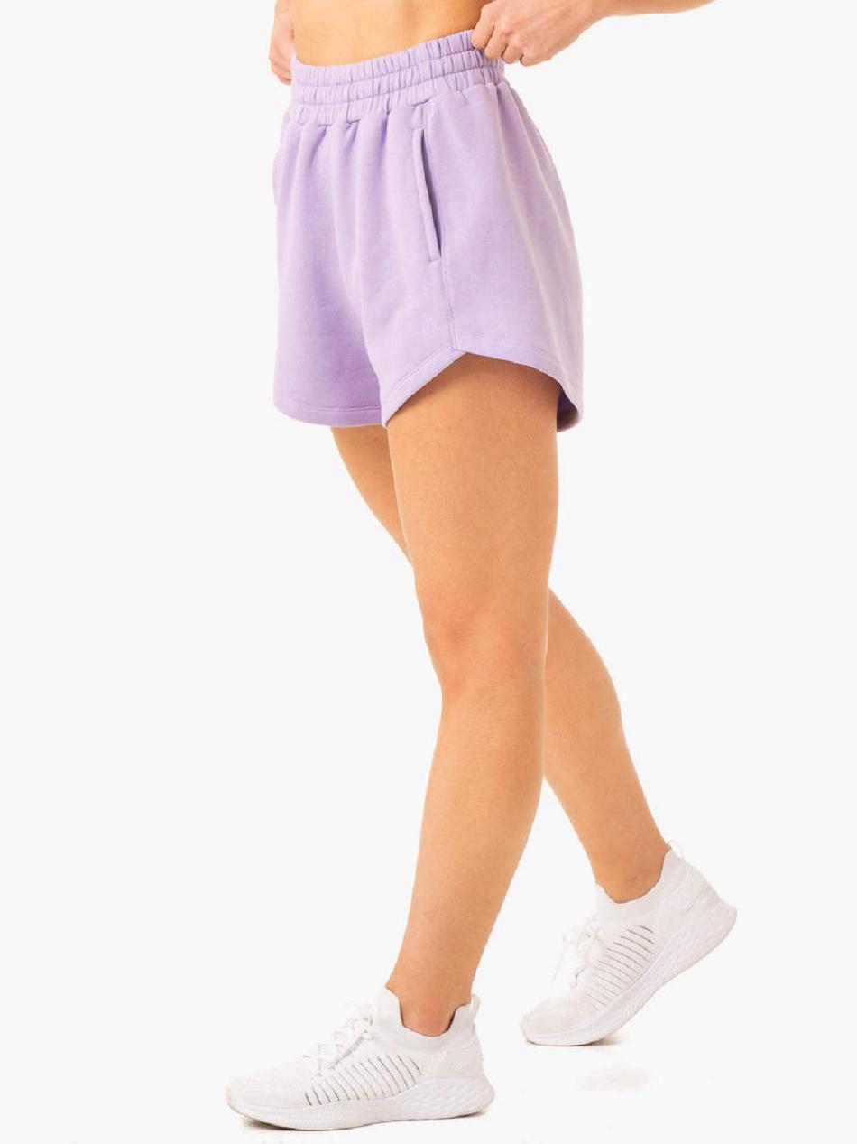 Purple Women's Ryderwear Sideline Track Shorts Trackset | 145G92286