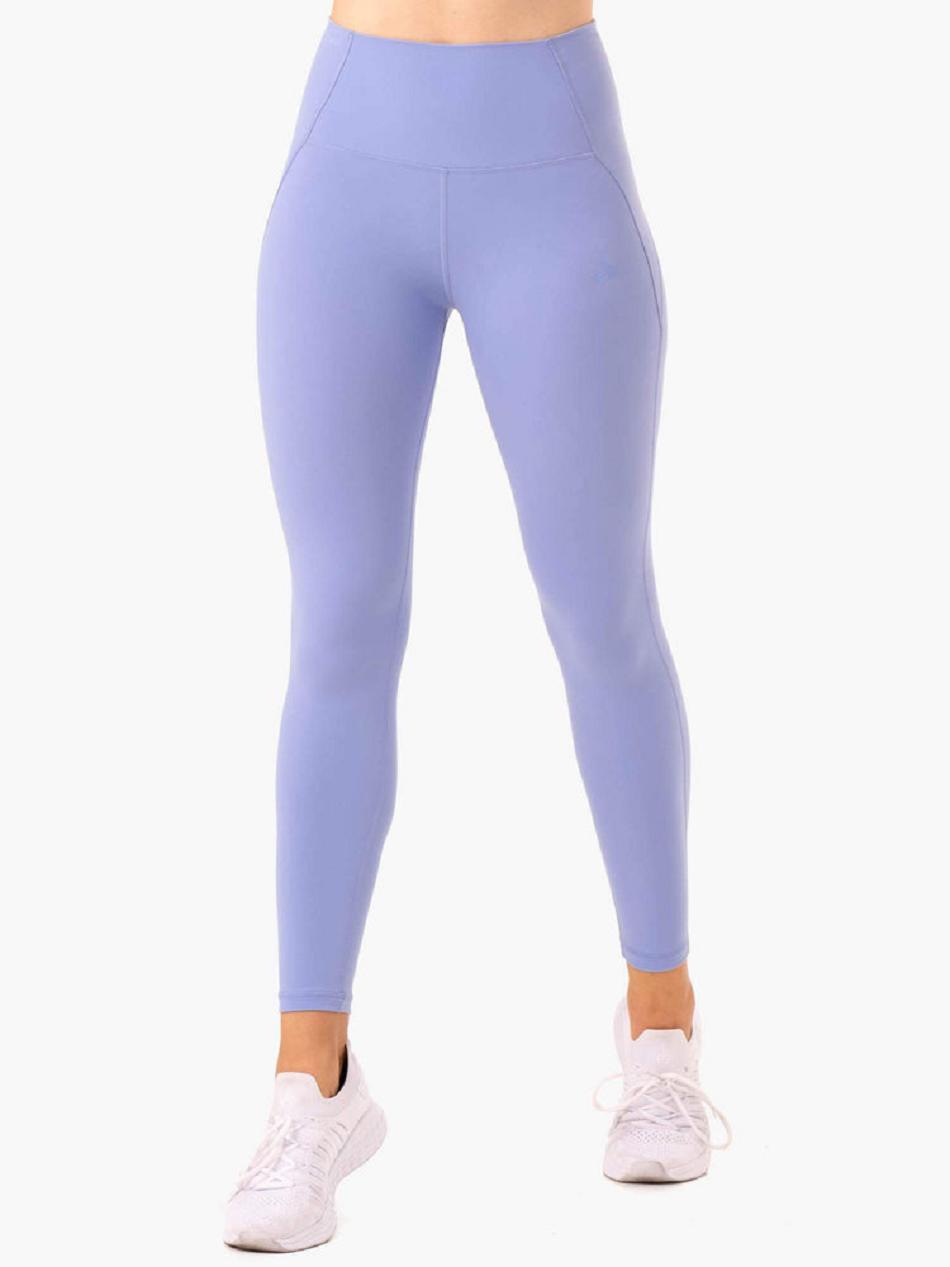 Purple Women's Ryderwear Sola High Waisted Leggings | OKT10426