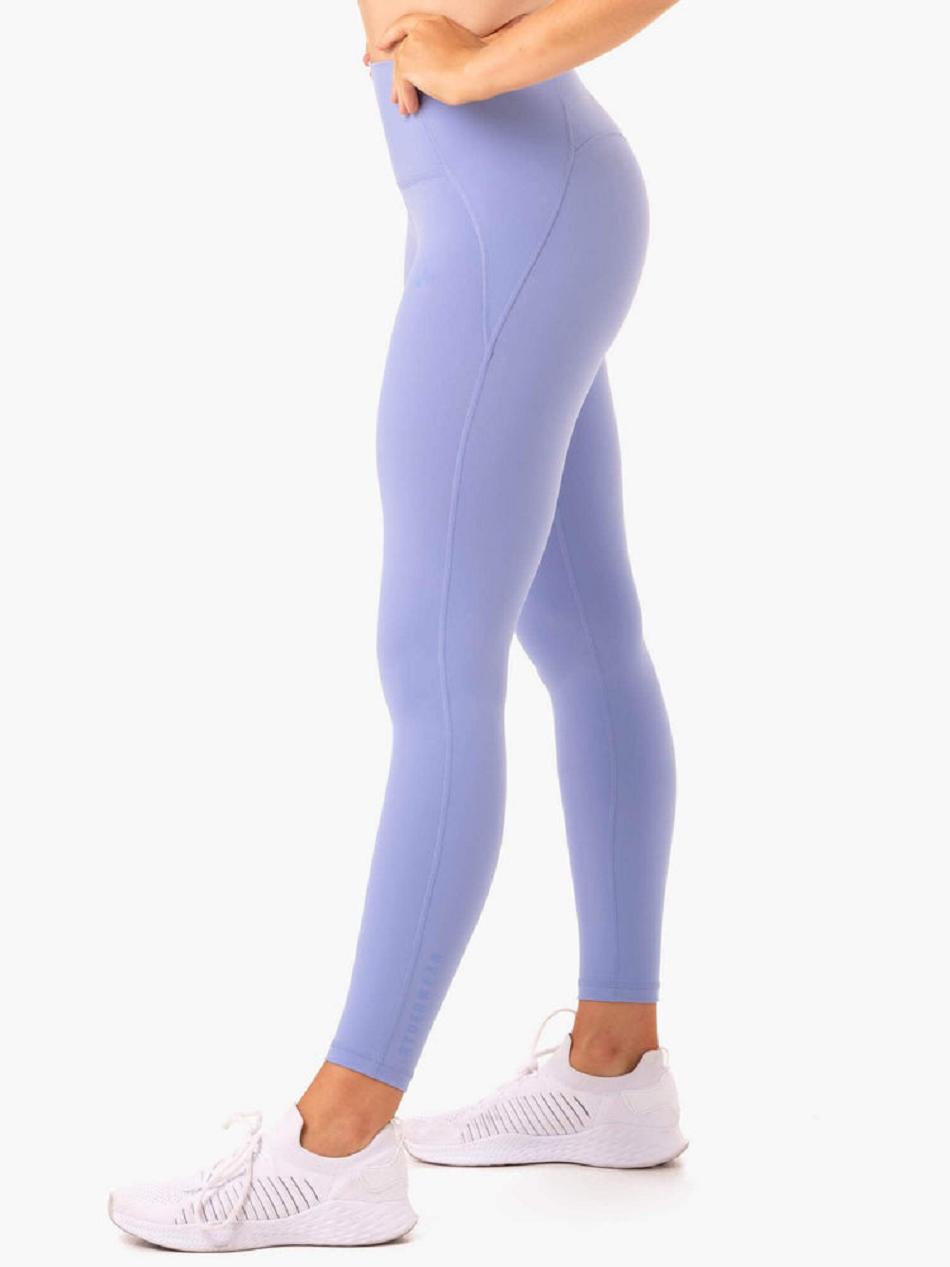 Purple Women's Ryderwear Sola High Waisted Leggings | OKT10426