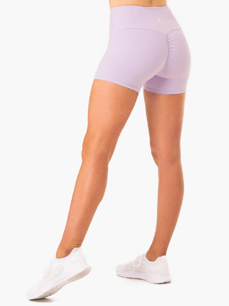 Purple Women's Ryderwear Staples Booty Shorts Scrunch Bum | FG40929