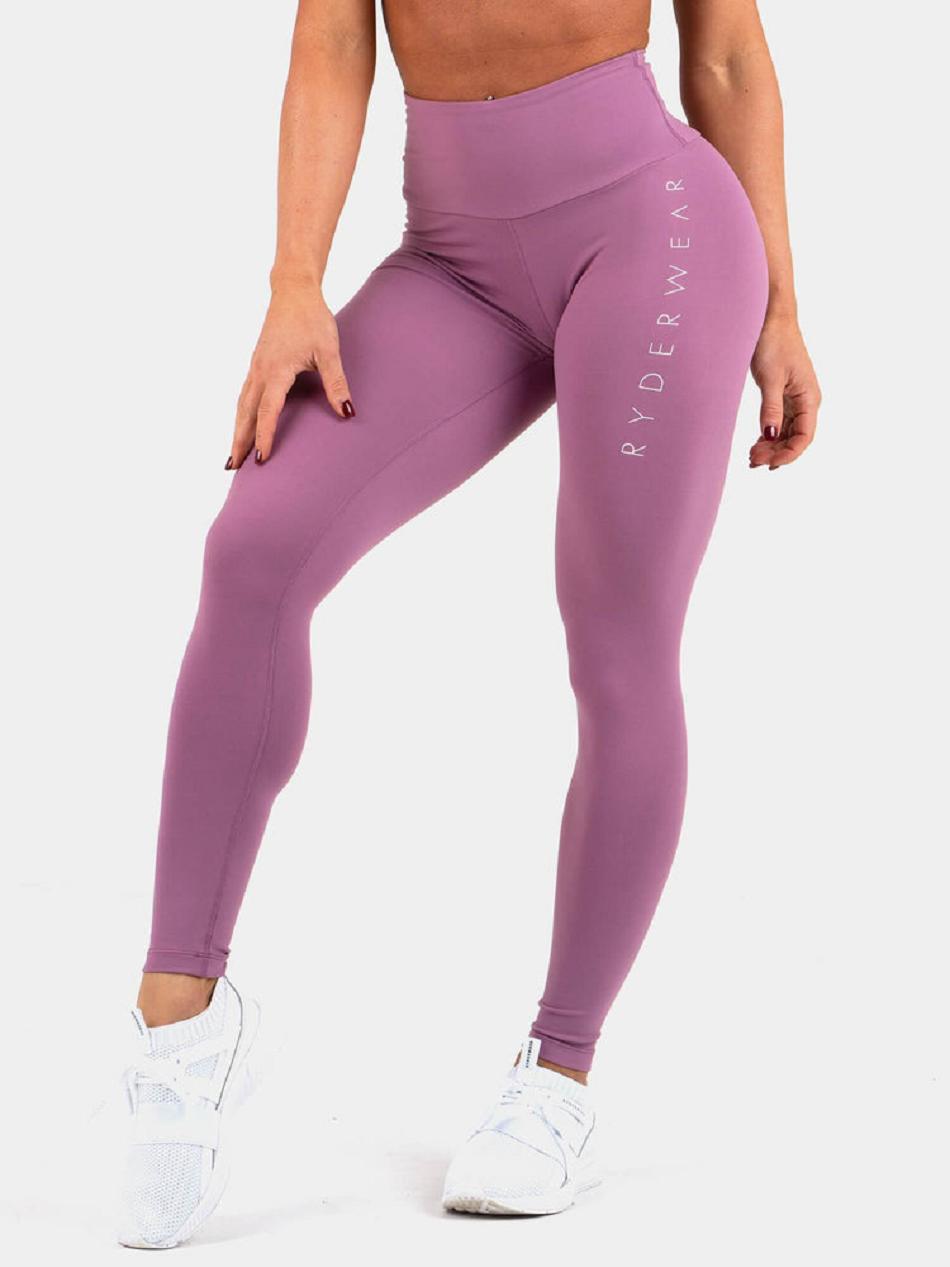 Purple Women's Ryderwear Staples Leggings Scrunch Bum | 92T36083