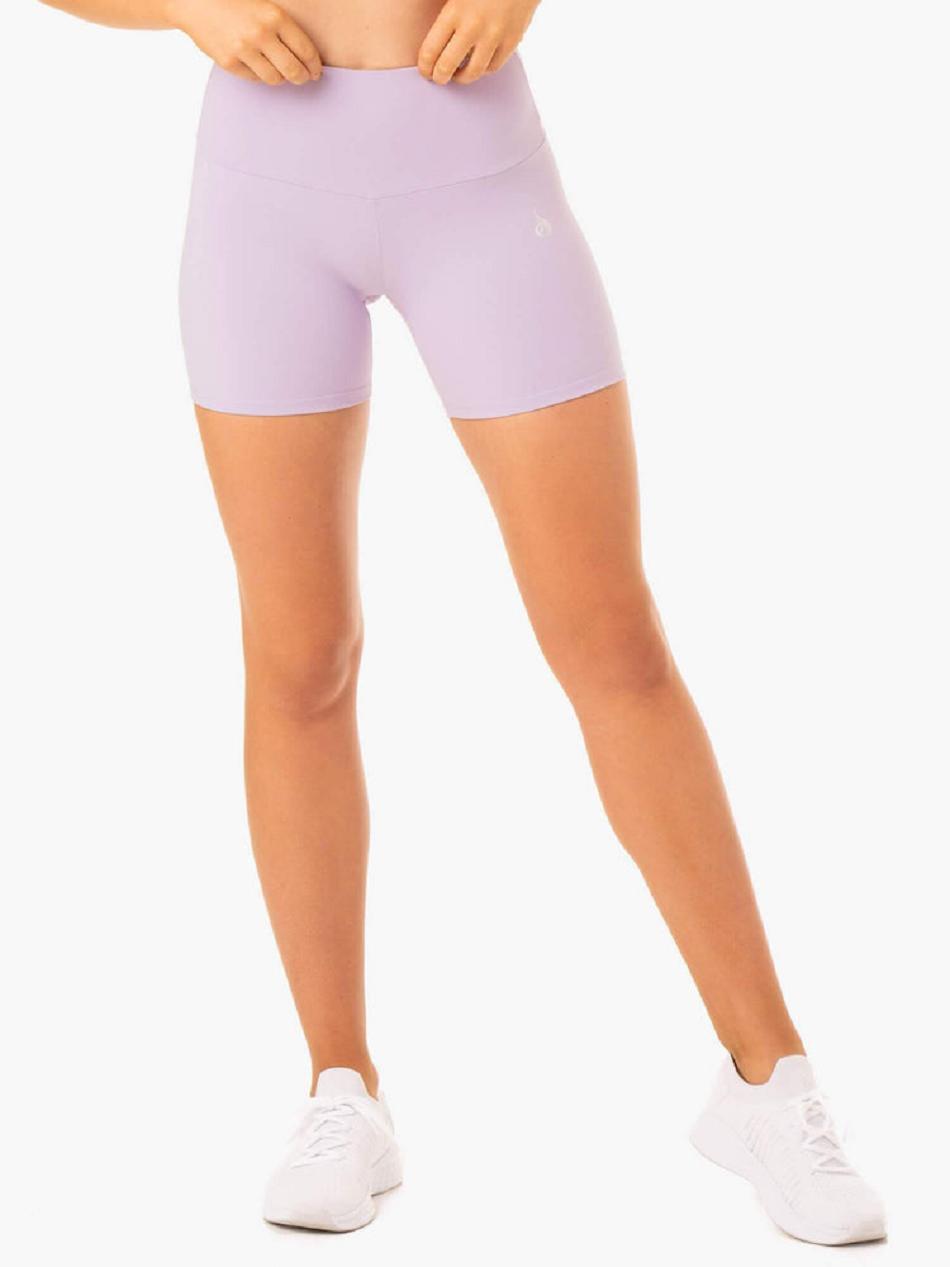 Purple Women\'s Ryderwear Staples Mid Length Shorts Scrunch Bum | 105IV26749