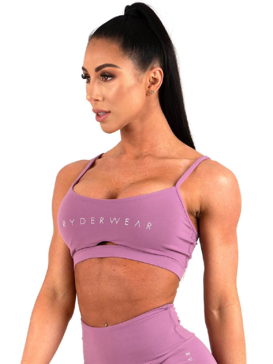 Purple Women's Ryderwear Staples Sports Bras | NG5522897