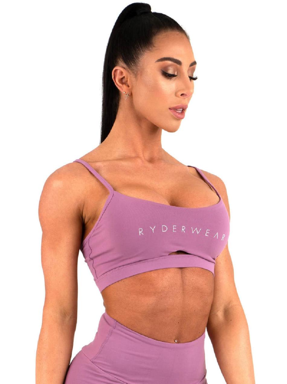 Purple Women's Ryderwear Staples Sports Bras | NG5522897