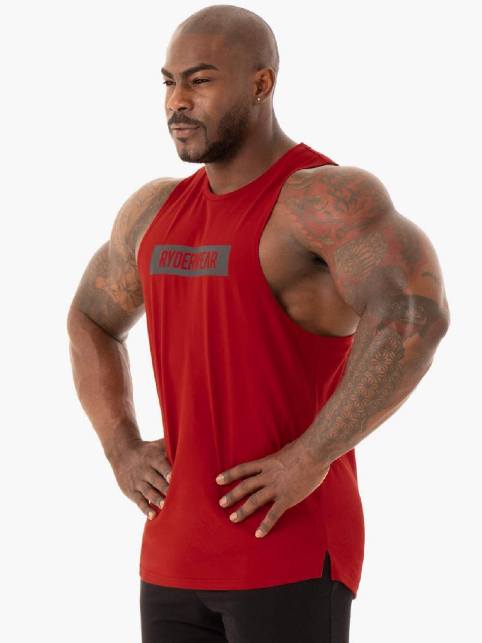 Red Men's Ryderwear Base Baller Tank Top | G5B23377