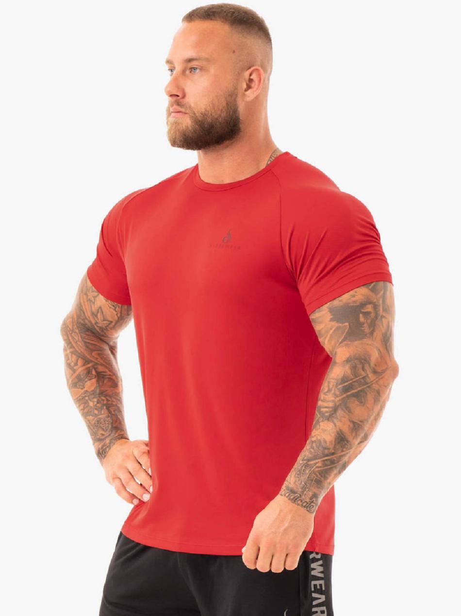 Red Men's Ryderwear Breeze T-Shirt Top | 88YF77037