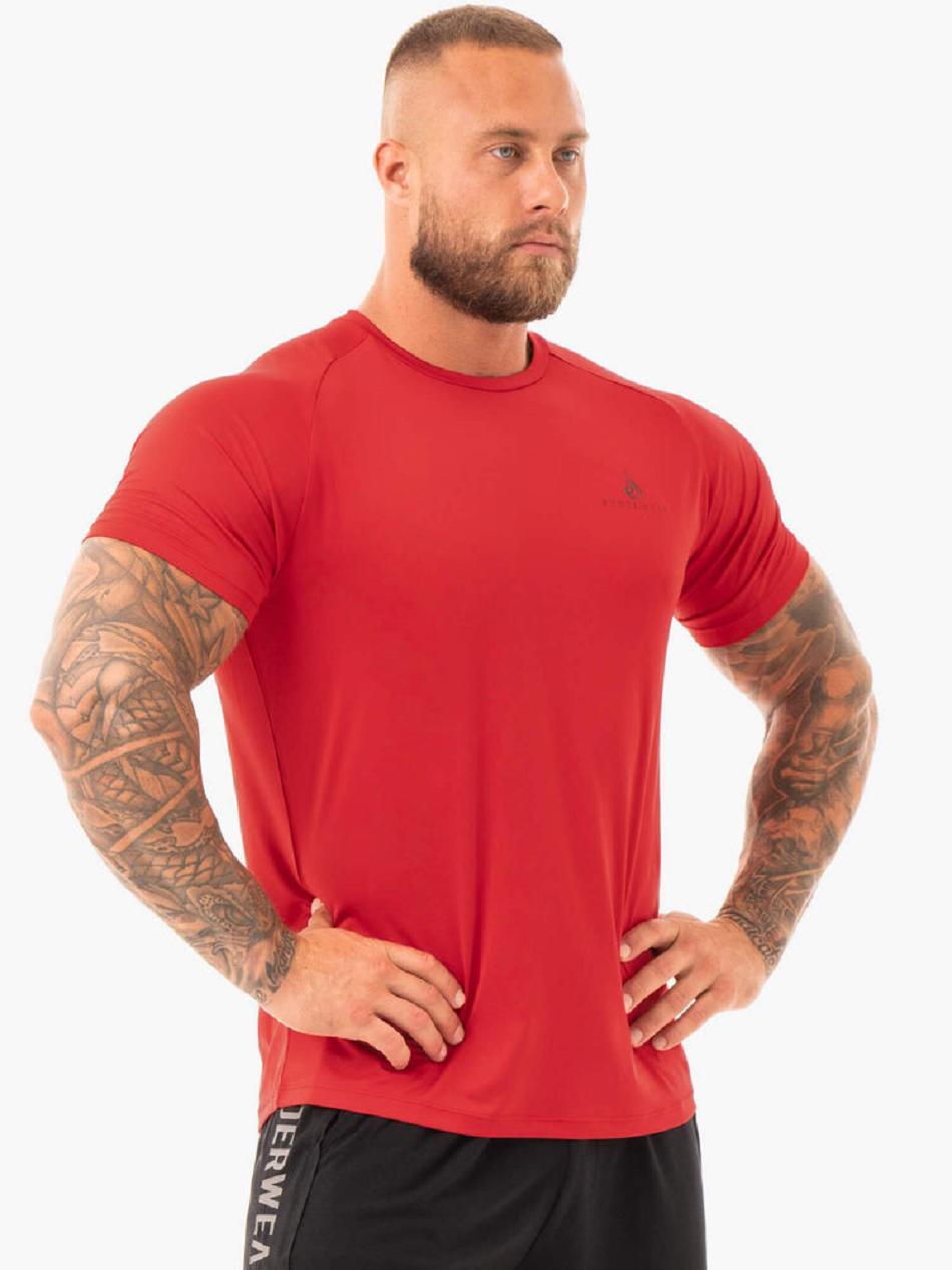 Red Men's Ryderwear Breeze T-Shirt Top | 88YF77037