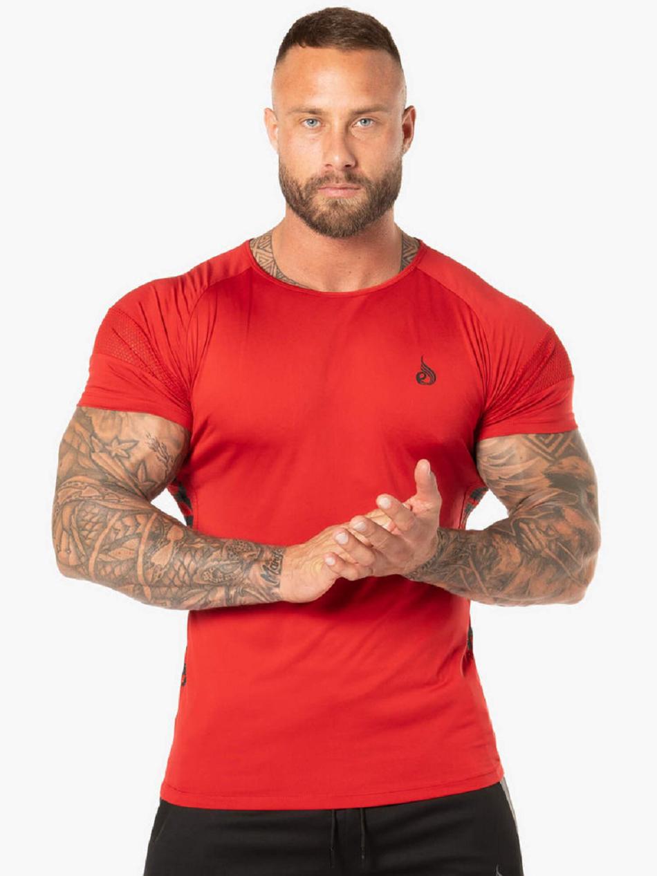 Red Men\'s Ryderwear Evo T-Shirt Top | DF8411068