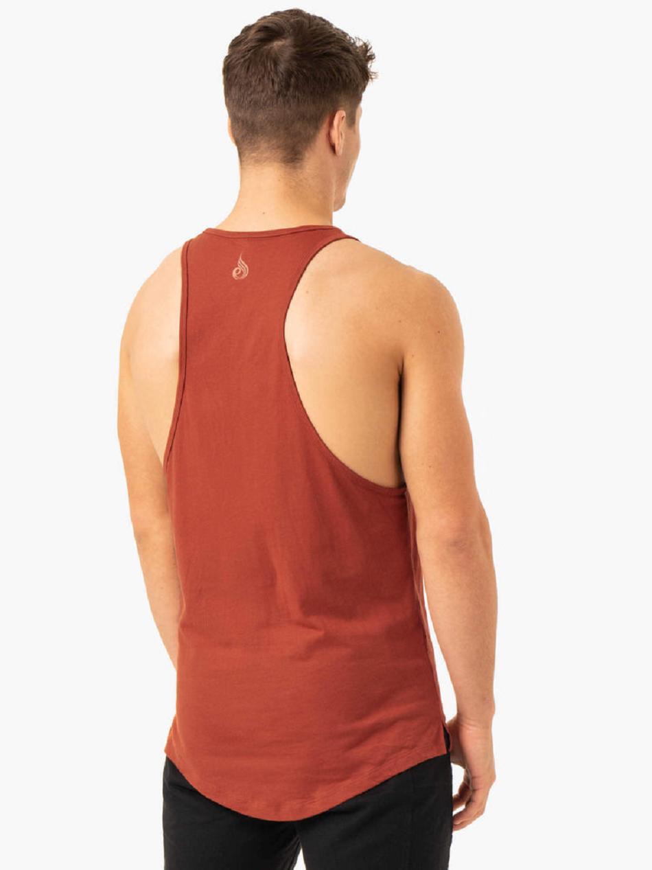 Red Men's Ryderwear Pursuit Baller Tank Top | 89NG94387