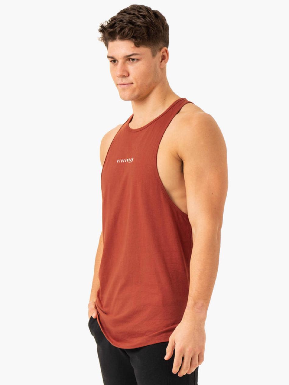 Red Men's Ryderwear Pursuit Baller Tank Top | 89NG94387