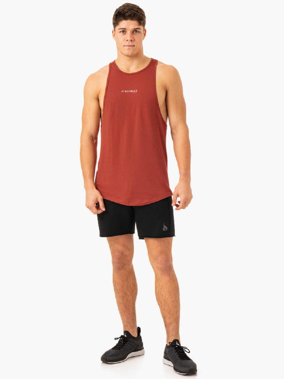 Red Men's Ryderwear Pursuit Baller Tank Top | 89NG94387