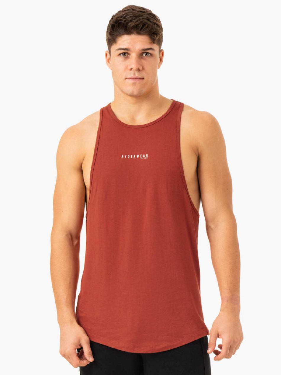 Red Men\'s Ryderwear Pursuit Baller Tank Top | 89NG94387