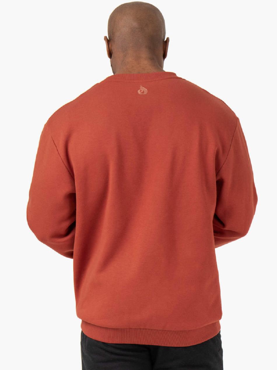 Red Men's Ryderwear Pursuit Pullover Active Lounge | G2T69165