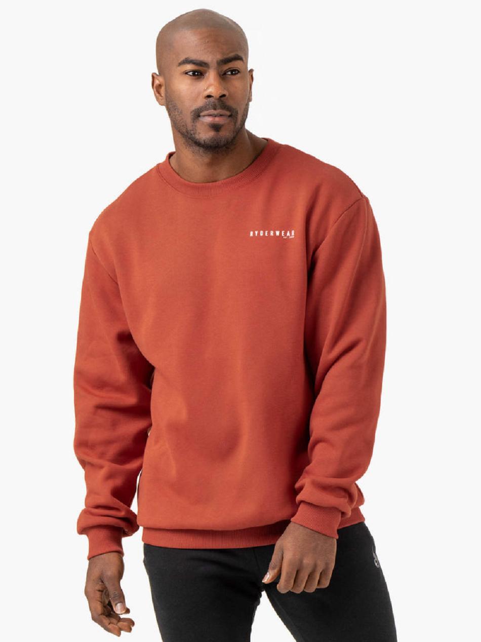 Red Men\'s Ryderwear Pursuit Pullover Active Lounge | G2T69165