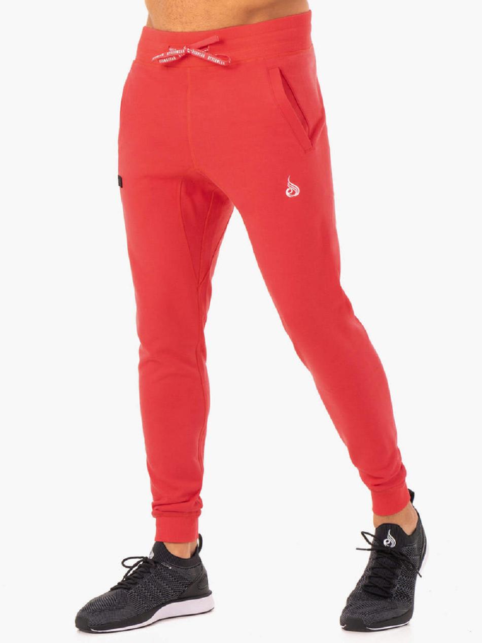 Red Men's Ryderwear Recharge Tapered Track Pants | 93RC40830