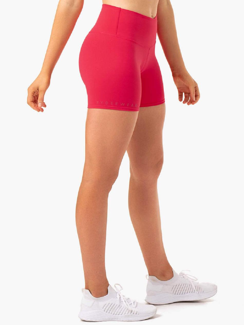 Red Women's Ryderwear Amazon High Waisted Shorts | XG5059518