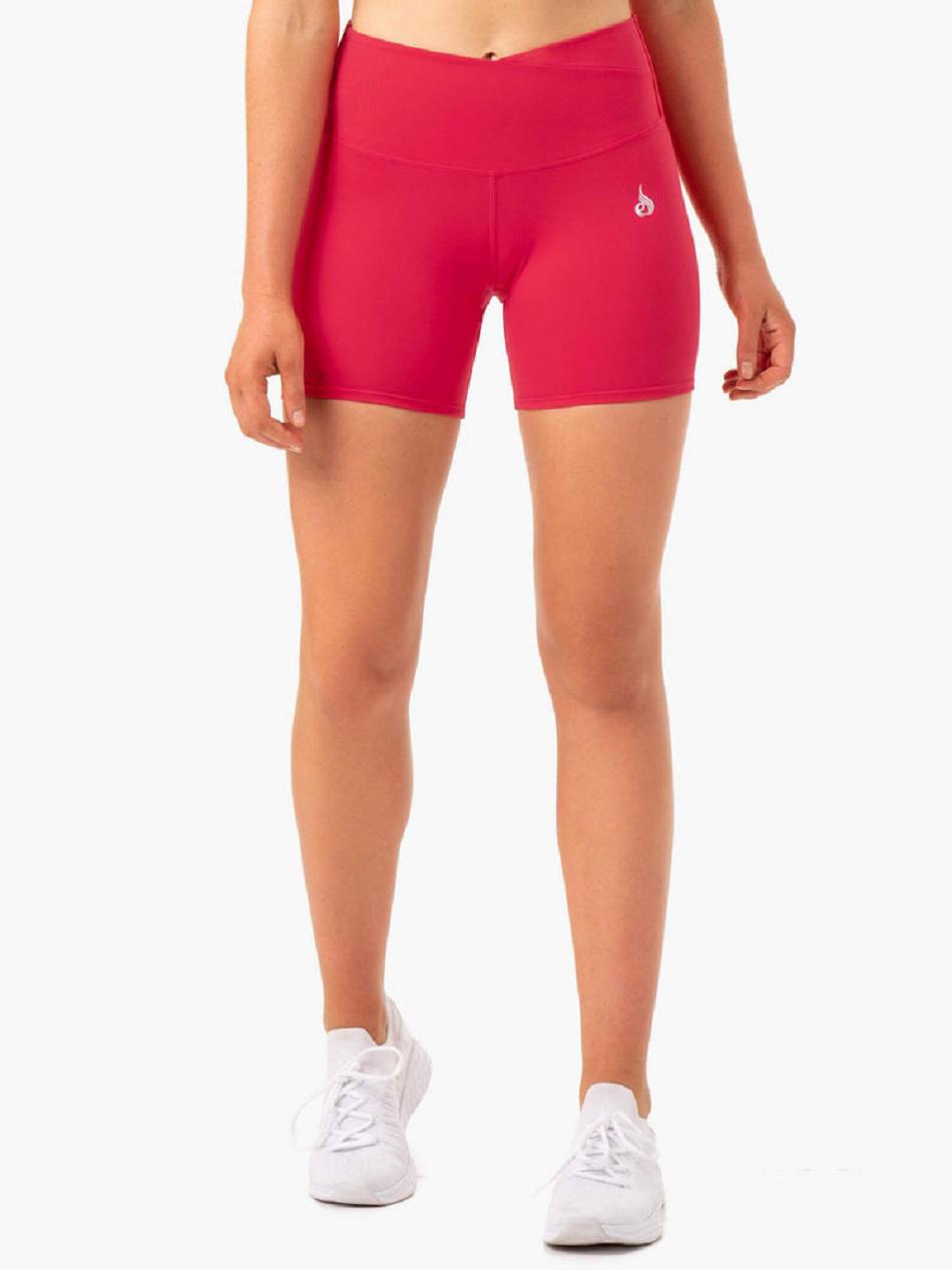 Red Women's Ryderwear Amazon High Waisted Shorts | XG5059518