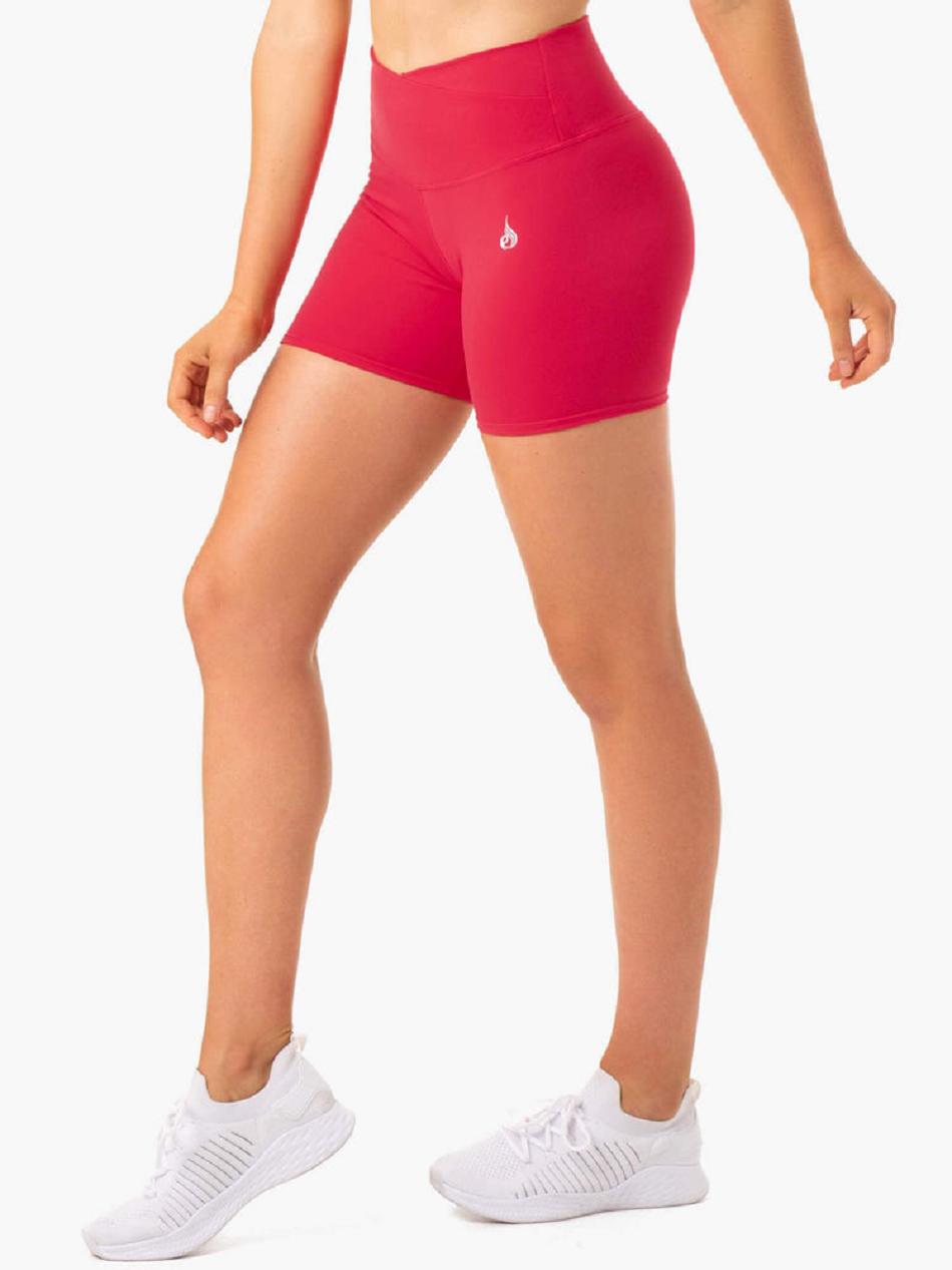 Red Women\'s Ryderwear Amazon High Waisted Shorts | XG5059518