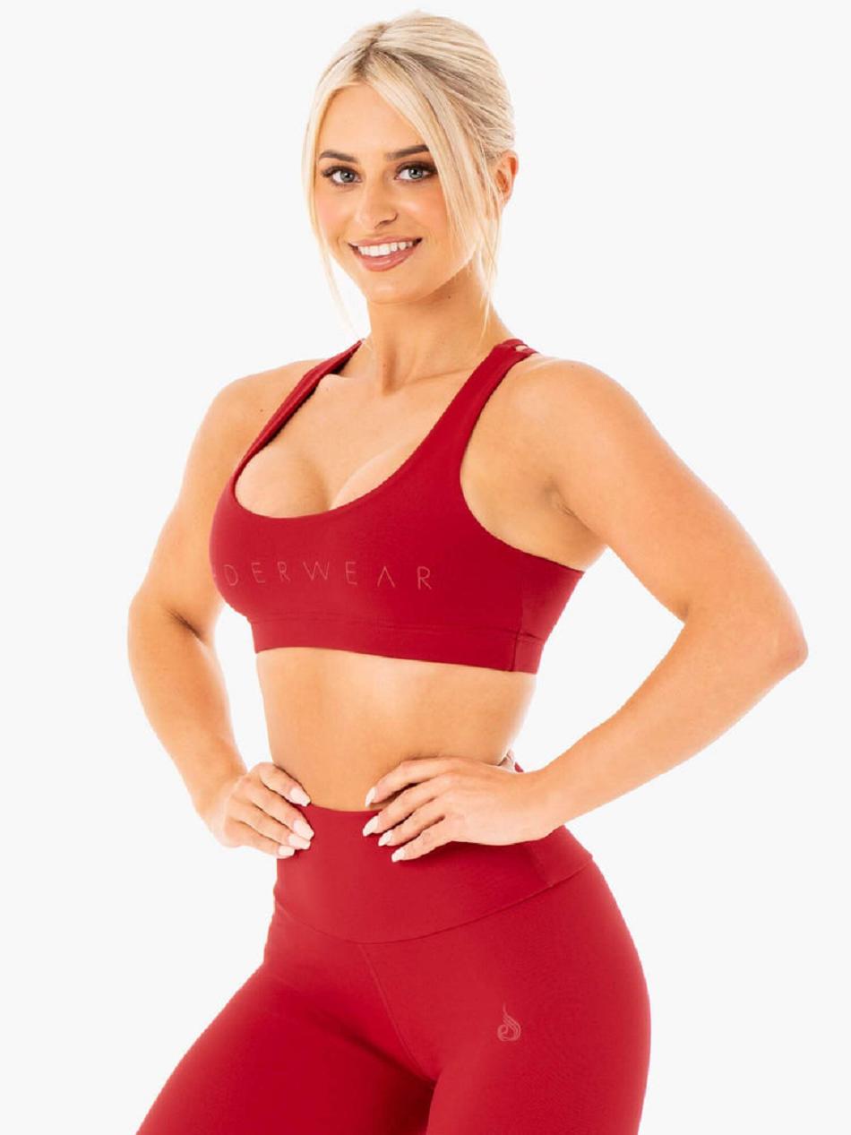 Red Women's Ryderwear Motion Sports Bras | 59JF82722