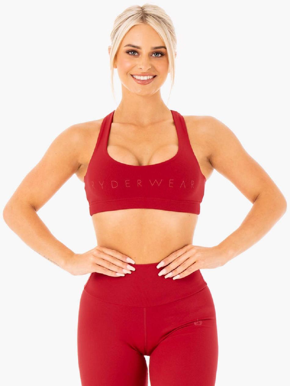 Red Women\'s Ryderwear Motion Sports Bras | 59JF82722