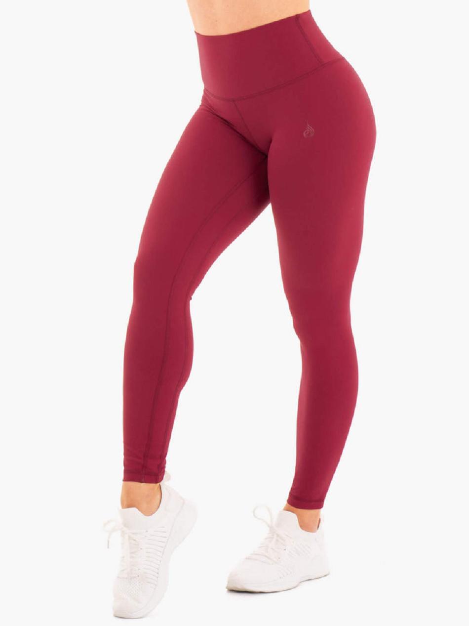 Red Women\'s Ryderwear NKD High Waisted Leggings | 41RT92712