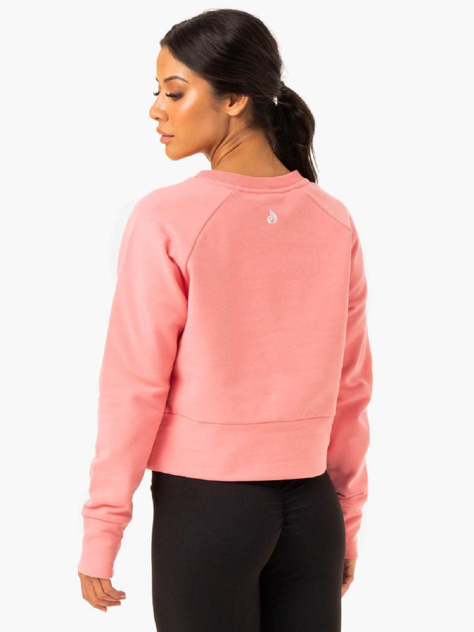 Rose / Pink Women's Ryderwear Motion Sweaters | 165F19438