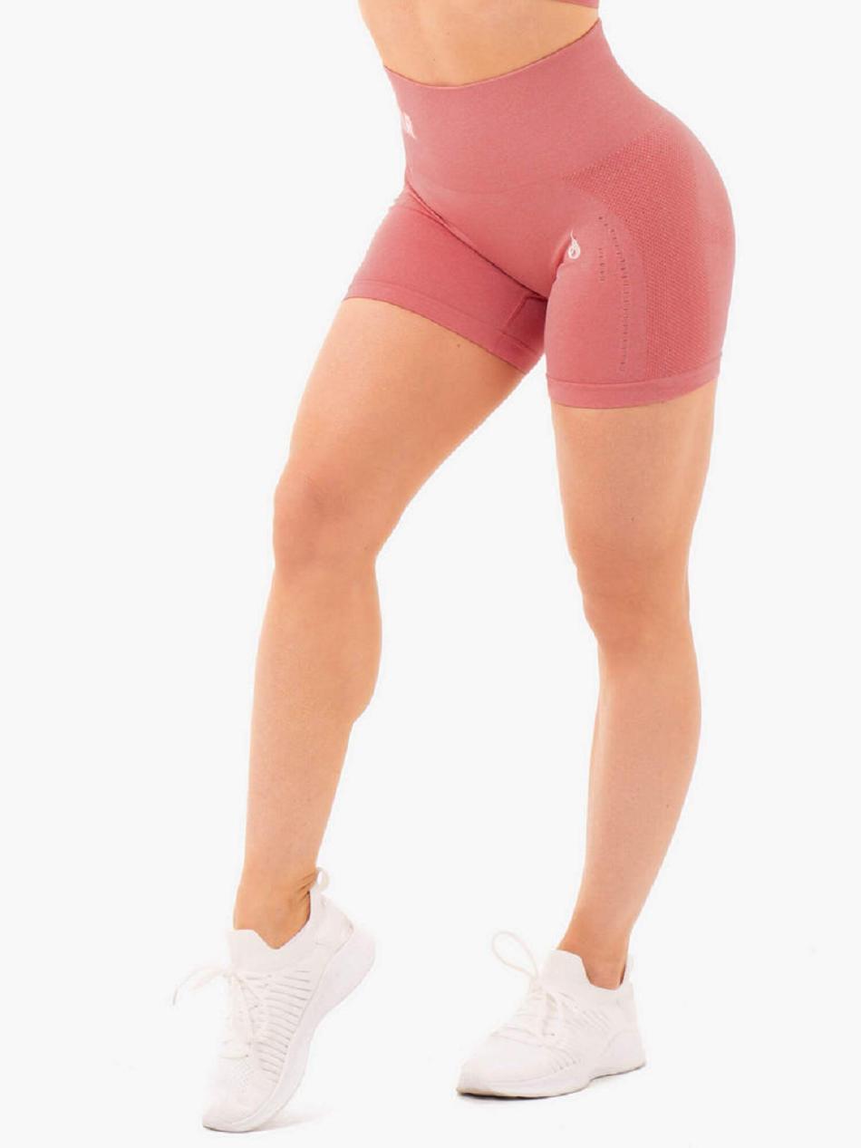 Rose / Pink Women\'s Ryderwear Seamless Staples Shorts | A2X26206