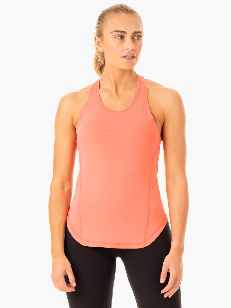 Rose / Pink Women\'s Ryderwear Transform Training Tank Top | 67JF66240