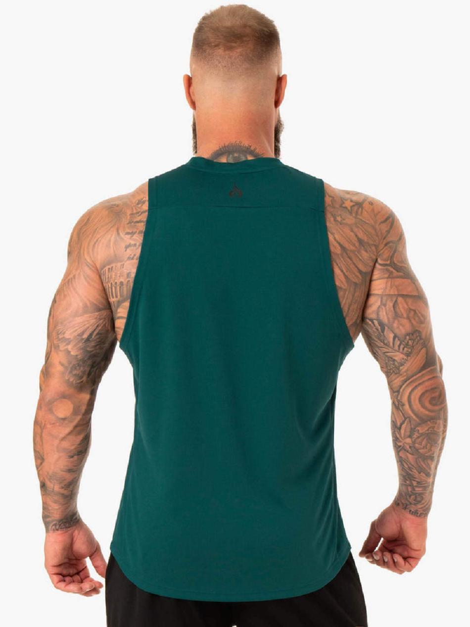 Turquoise Men's Ryderwear Lift Mesh Baller Tanks | 154DF99903