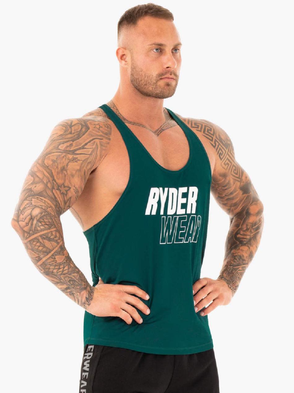 Turquoise Men's Ryderwear Lift T-Back Stringers | NF8063752