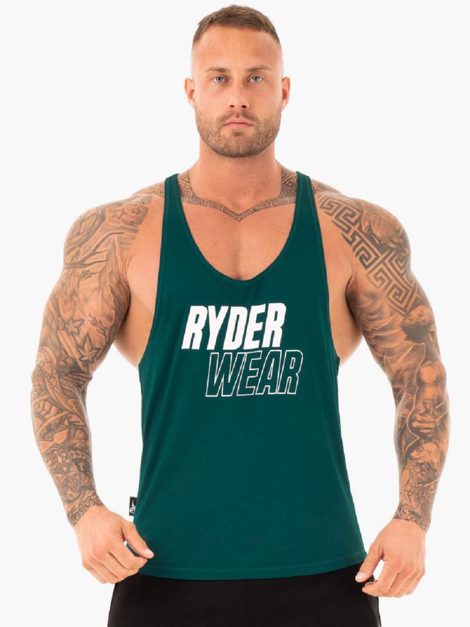 Turquoise Men\'s Ryderwear Lift T-Back Stringers | NF8063752