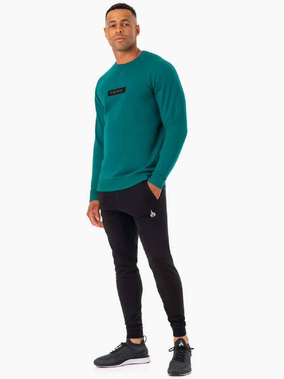 Turquoise Men's Ryderwear Recharge Pullover Top | FG82595