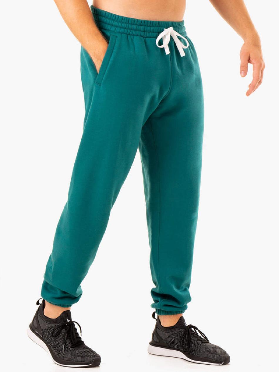 Turquoise Men's Ryderwear Recharge Relaxed Track Pants | 6D9142403