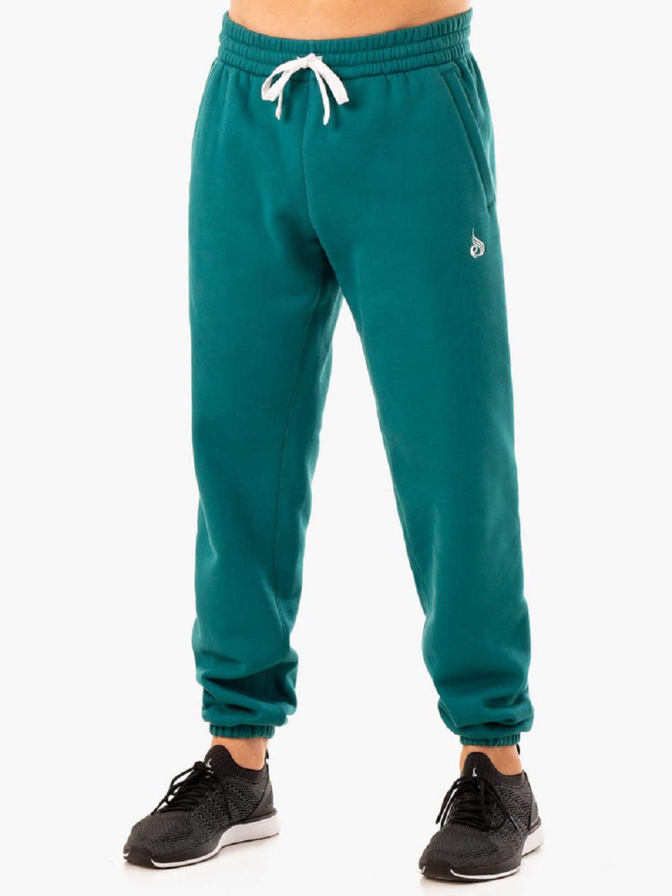 Turquoise Men\'s Ryderwear Recharge Relaxed Track Pants | 6D9142403