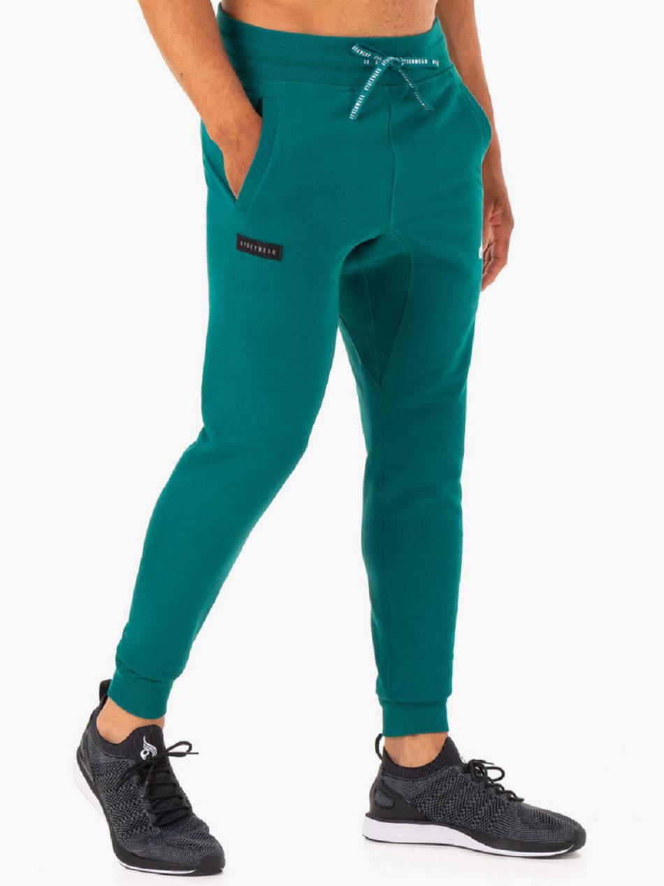 Turquoise Men's Ryderwear Recharge Tapered Track Pants | HY9530069