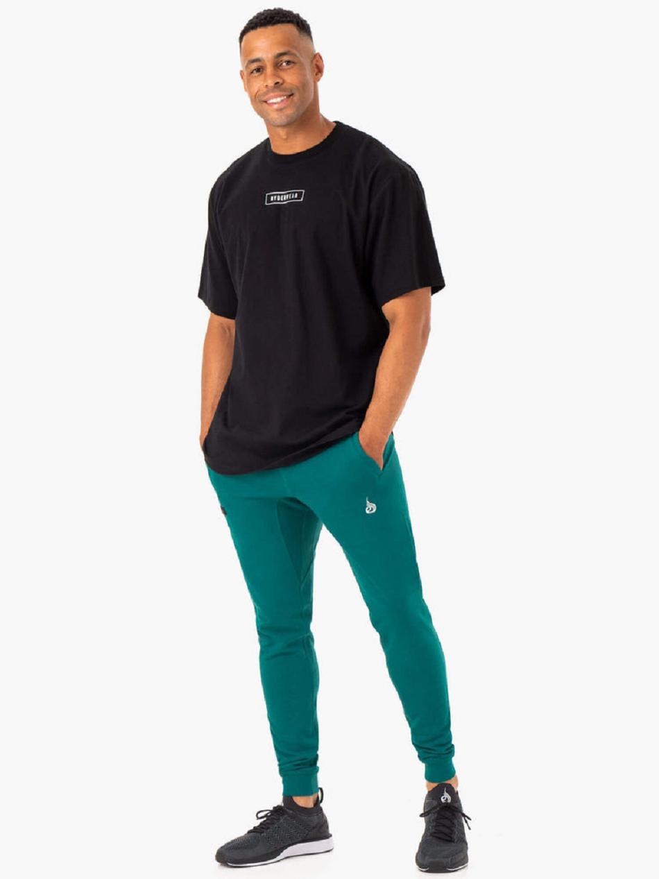 Turquoise Men's Ryderwear Recharge Tapered Track Pants | HY9530069