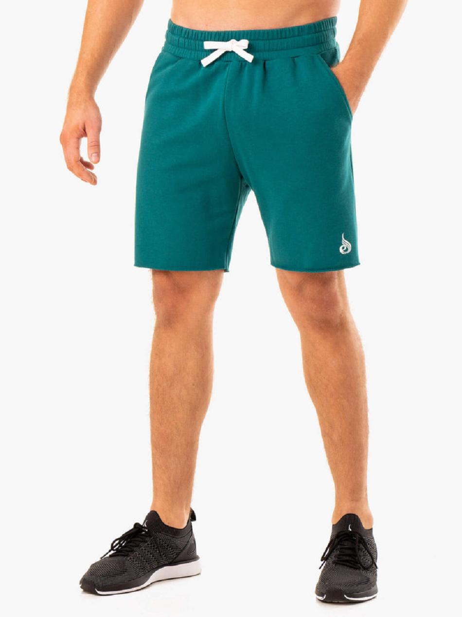 Turquoise Men\'s Ryderwear Recharge Track Gym Shorts | 186F35234